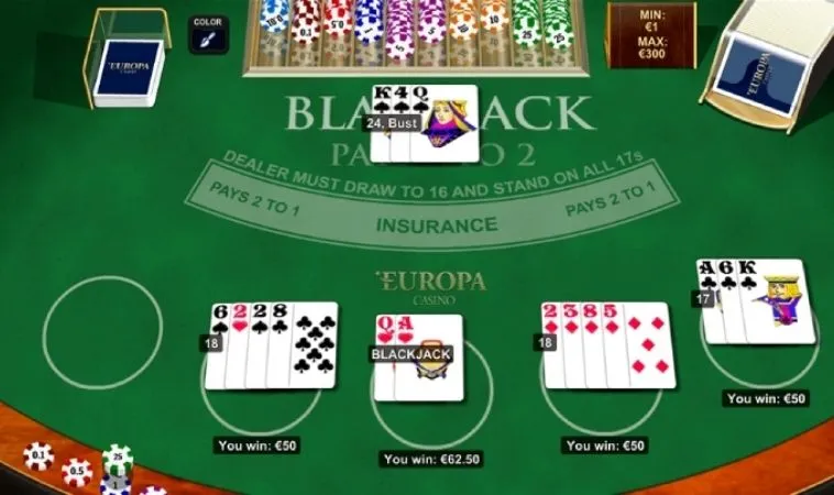 Cách Chơi Trò Chơi Blackjack Tại C54 Đưa Bạn Đến Jackpot Lớn 2 Bàn chơi Blackjack Tại C54