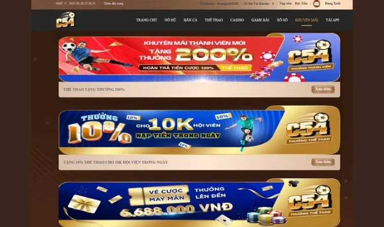 C54 Khuyến Mãi: Bí Kíp Thắng Lớn Hay Cạm Bẫy Ngọt Ngào? 1 Đa dạng các chương trình khuyến mãi C54