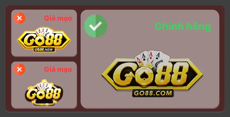 Khi mở link thật Go88.com, bạn được dẫn thẳng tới trang chủ chuẩn, còn link giả Go88.com có thể chuyển hướng sang trang khác.